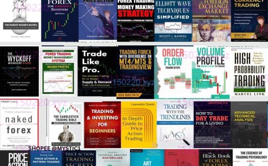 33 in 1 Best Selling Forex Trading Book, Fundamental, Technical Analysis, Price Action, Wyckoff, Elliot wave, Volume