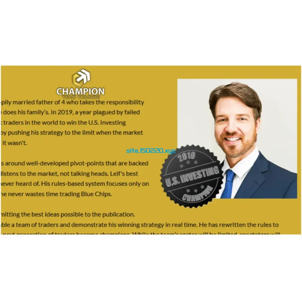 Leif Soreide championteamtrading Monthly Spectator Membership 2025